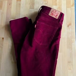 Levi’s 721 high rise skinny corduroys